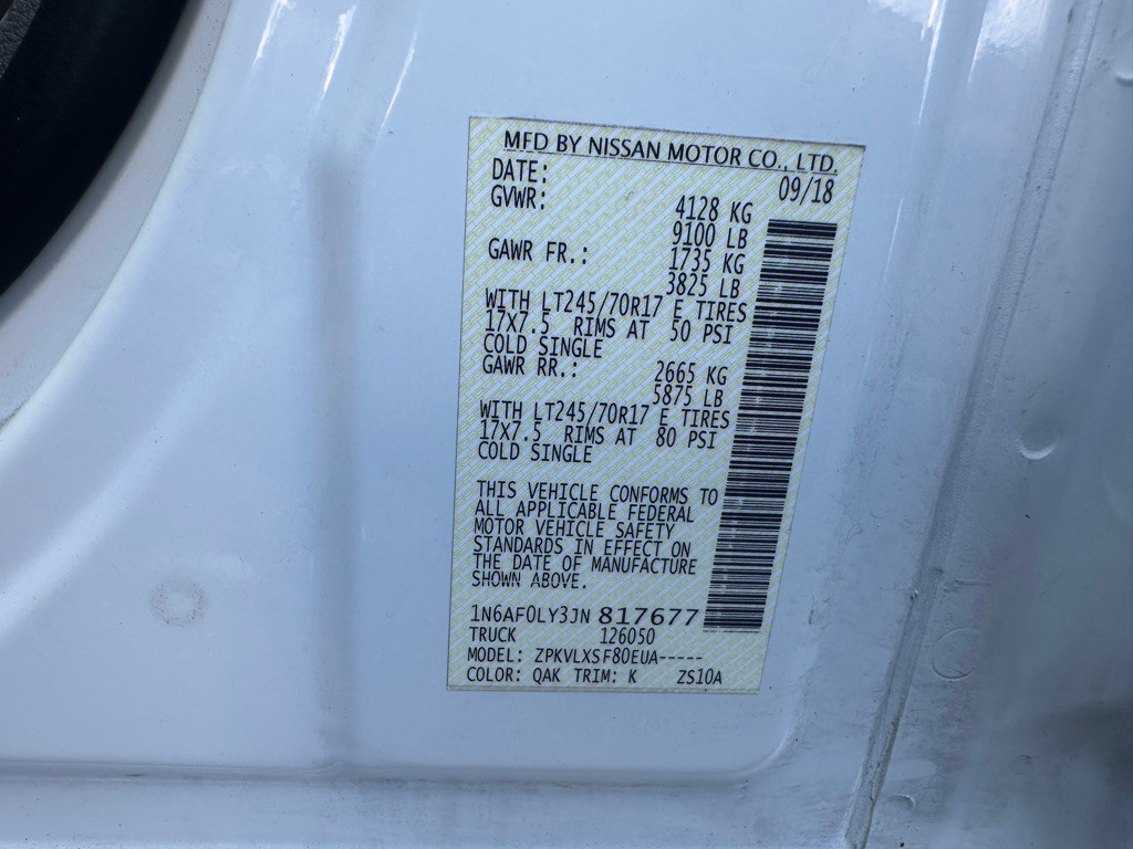 2018 Nissan NV Image 26