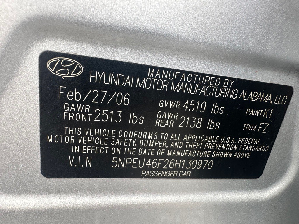 2006 Hyundai Sonata Image 25