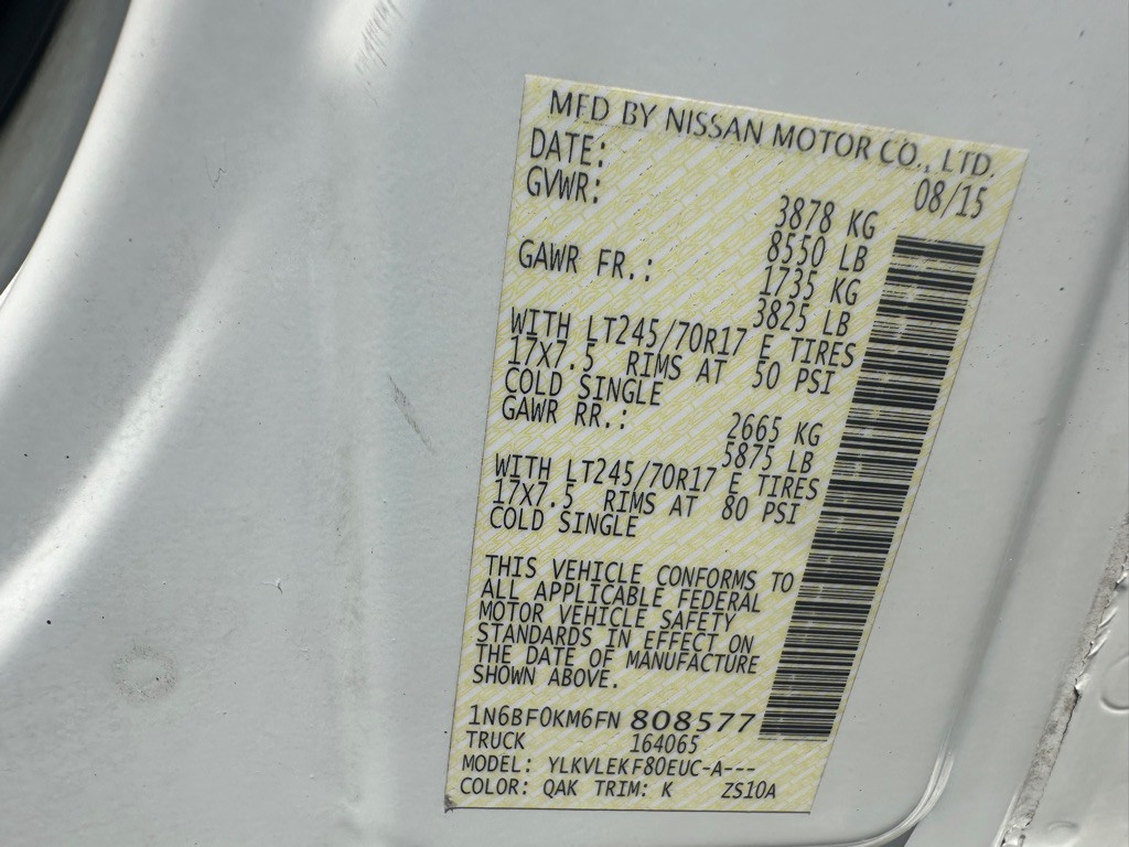 2015 Nissan NV Image 28