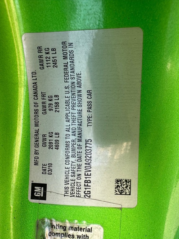 2010 Chevrolet Camaro Image 26