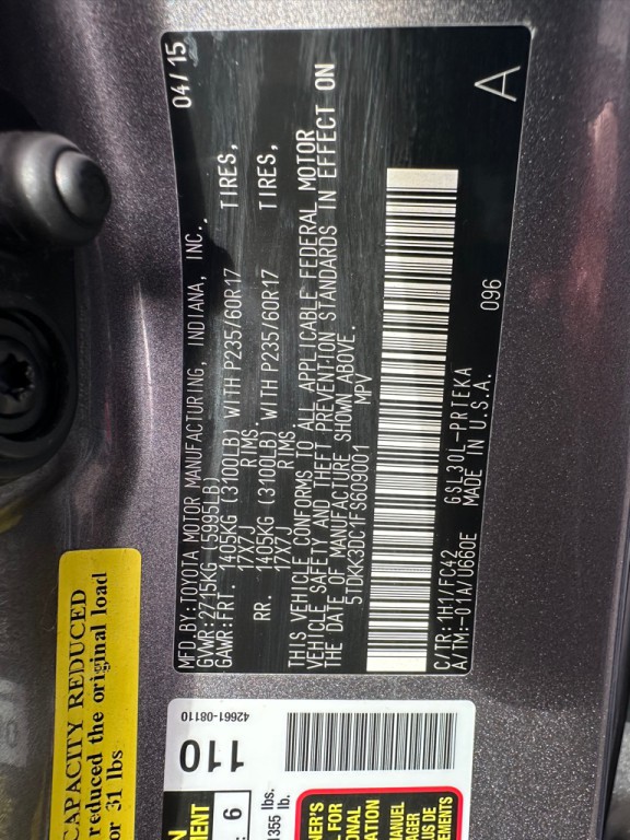 2015 Toyota Sienna Image 28