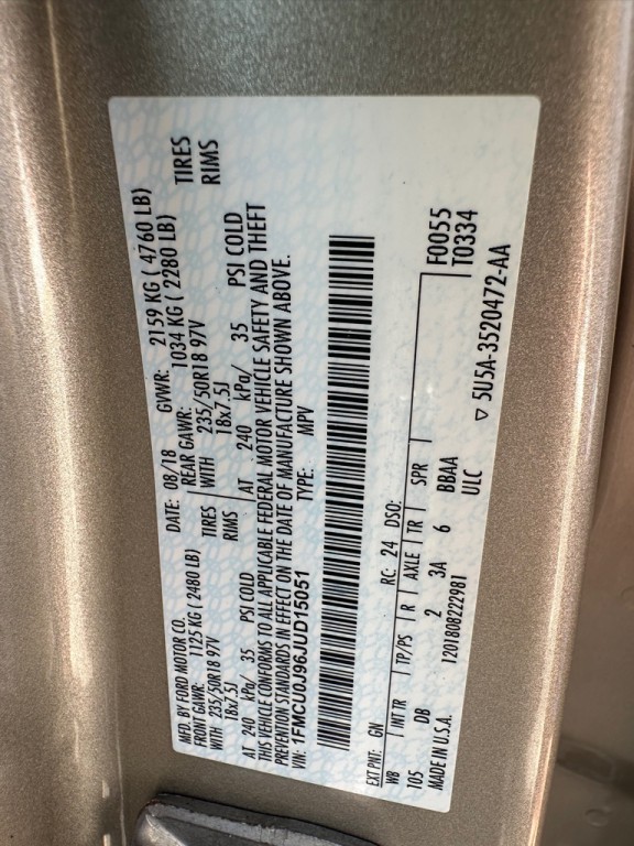 2018 Ford Escape Image 26