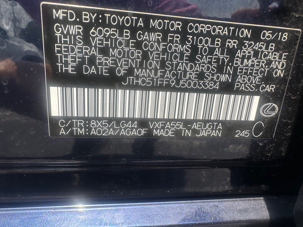 2018 Lexus LS Image 28