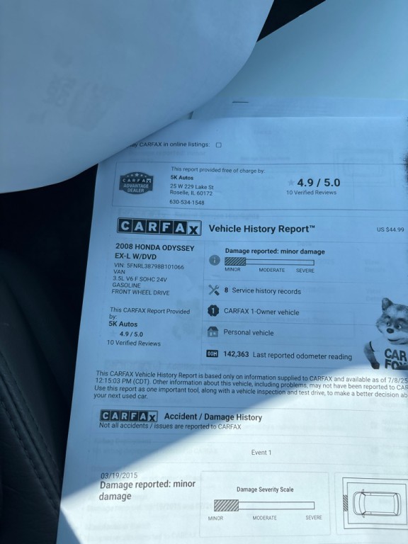 2008 Honda Odyssey Image 33