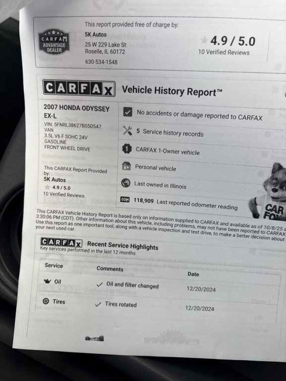 2007 Honda Odyssey Image 28
