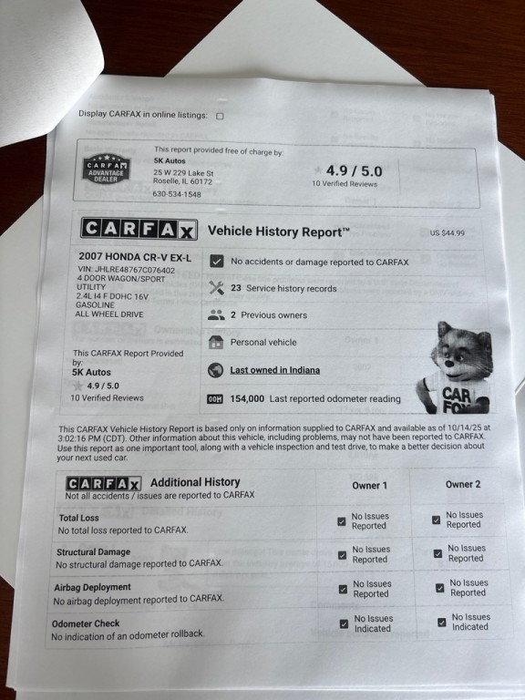 2007 Honda CR-V Image 36