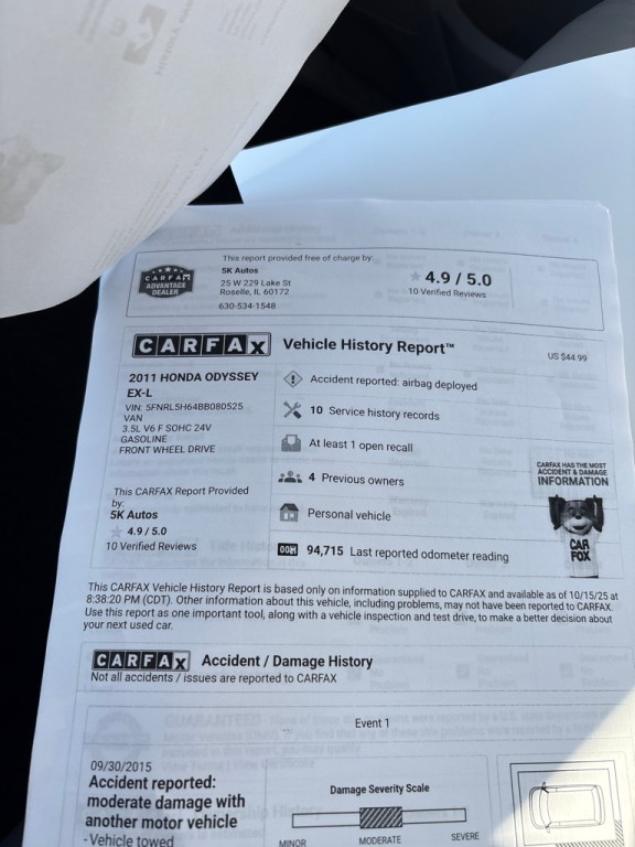 2011 Honda Odyssey Image 31
