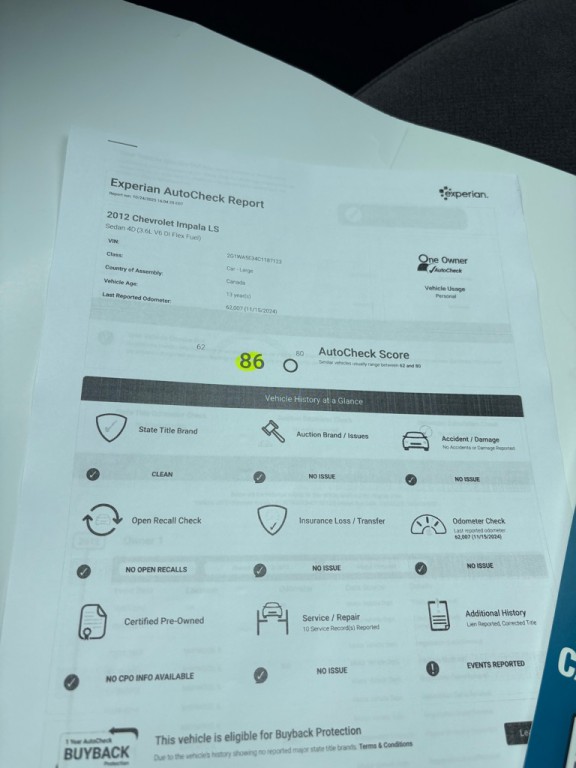 2012 Chevrolet Impala Image 25