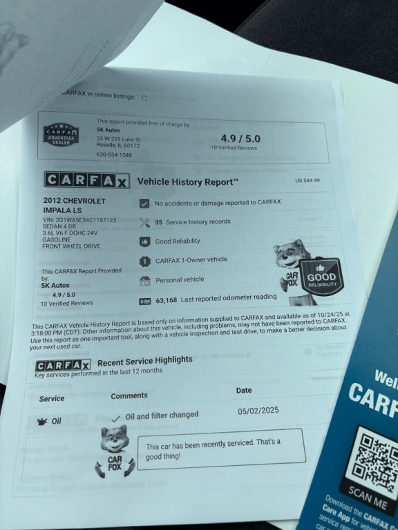 2012 Chevrolet Impala Image 26