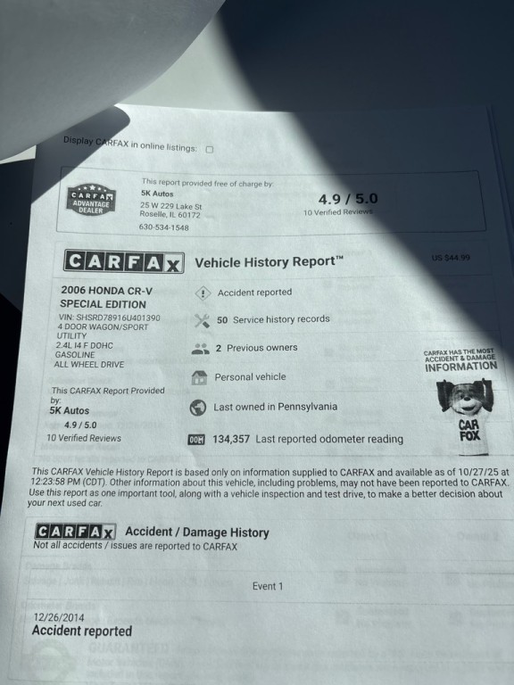 2006 Honda CR-V Image 30