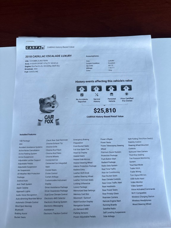 2018 Cadillac Escalade Image 35