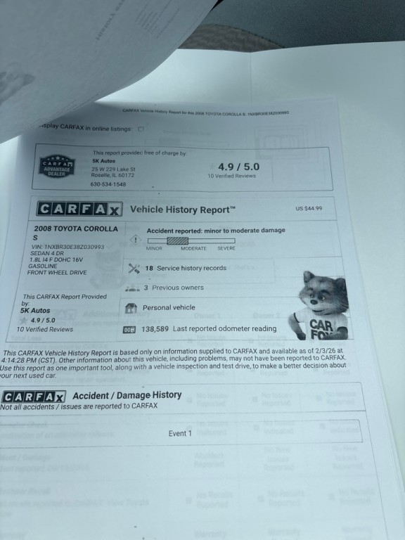 2008 Toyota Corolla Image 21