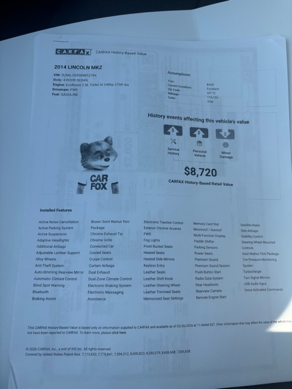 2014 Lincoln MKZ Image 27