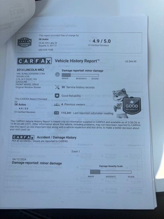 2014 Lincoln MKZ Image 28