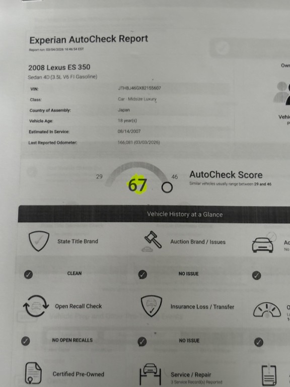 2008 Lexus ES Image 27