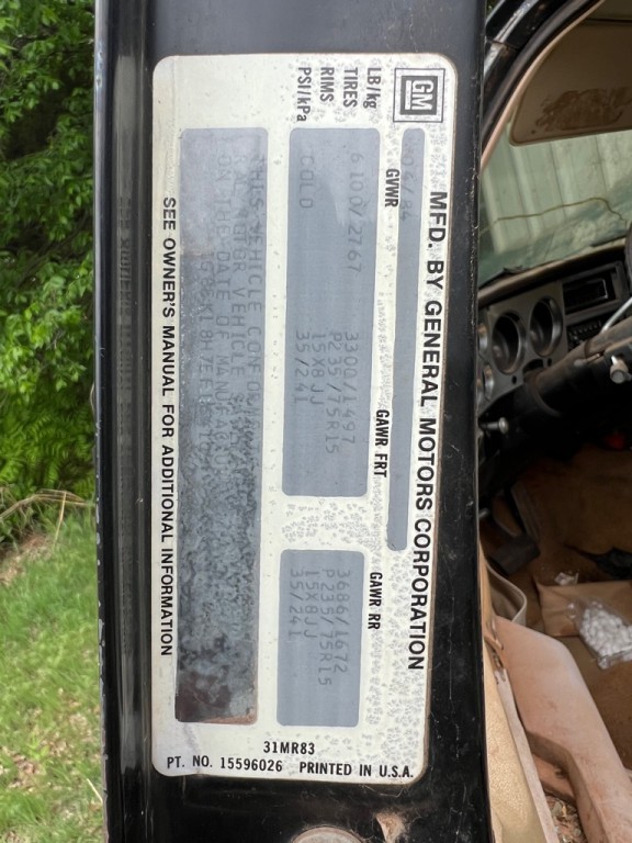 1984 Chevrolet Blazer Image 18