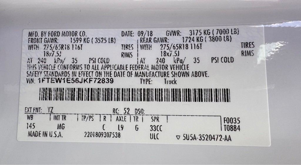 2018 Ford F-150 Image 20
