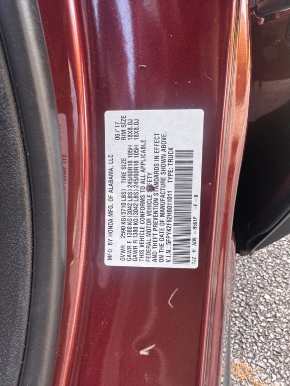 2017 Honda Ridgeline Image 31