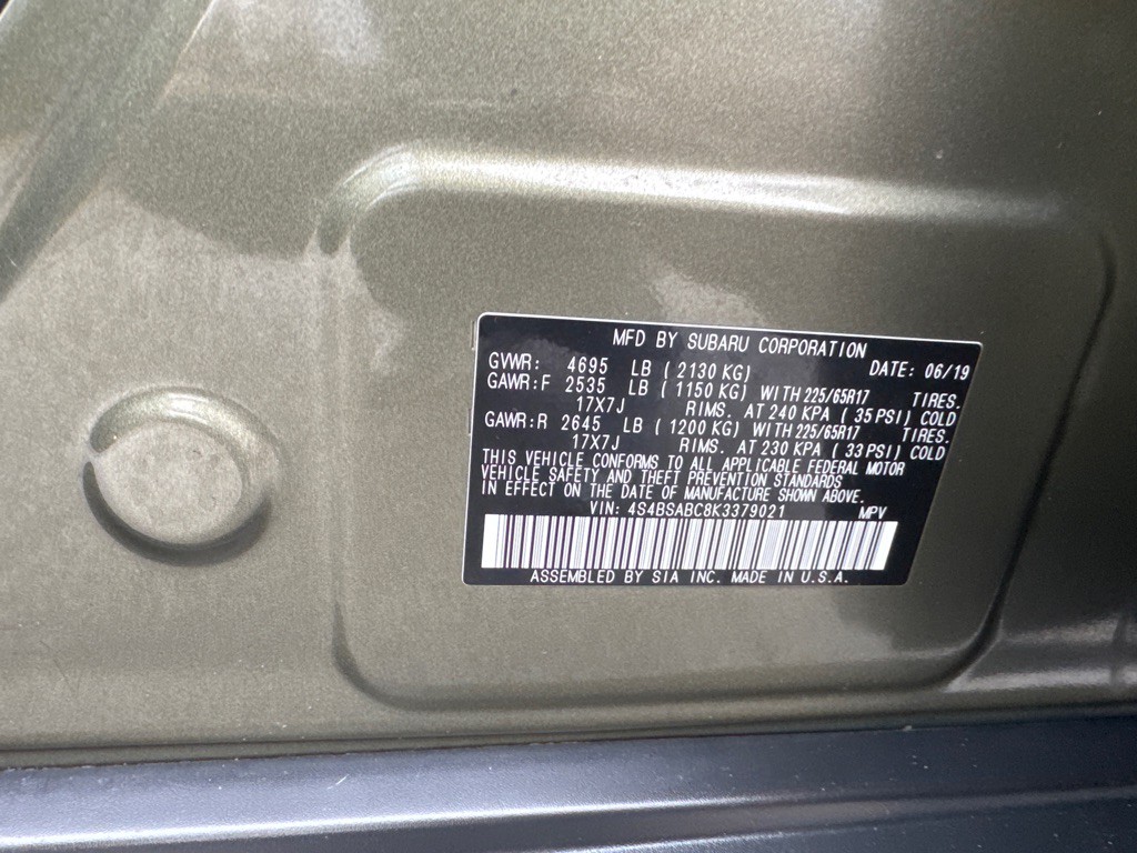 2019 Subaru Outback Image 22