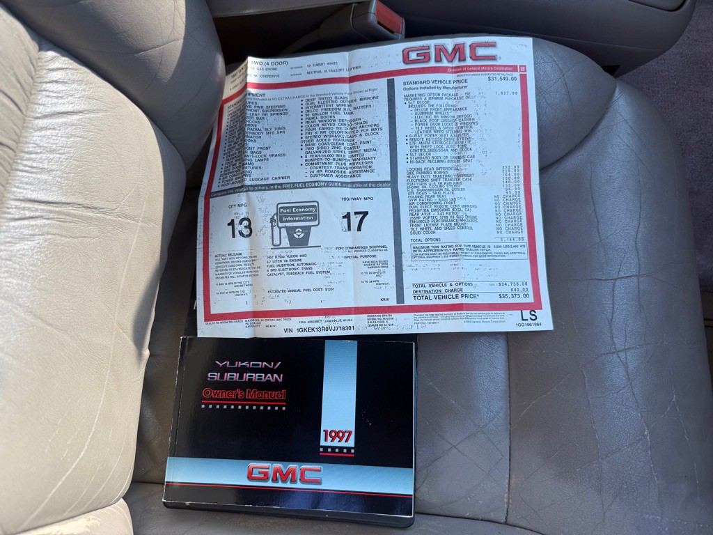 1997 GMC Yukon Image 19