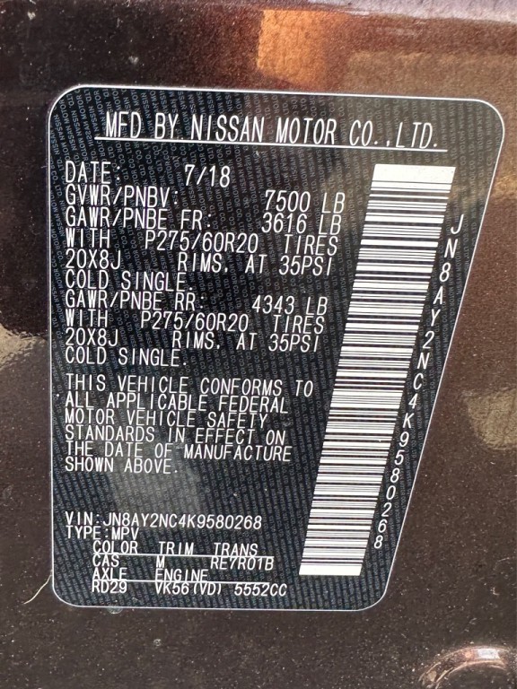 2019 Nissan Armada Image 35
