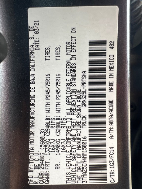 2021 Toyota Tacoma Image 27