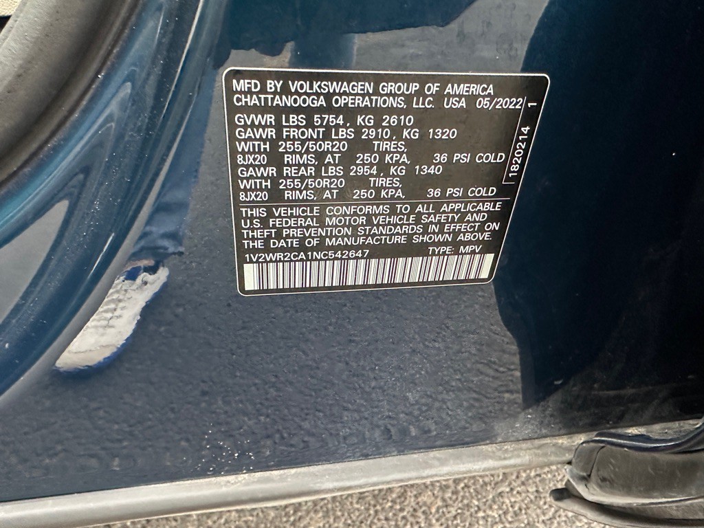 2022 Volkswagen Atlas Image 31