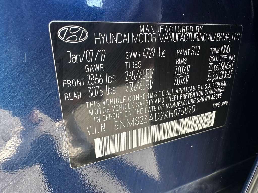 2019 Hyundai Santa Fe Image 26