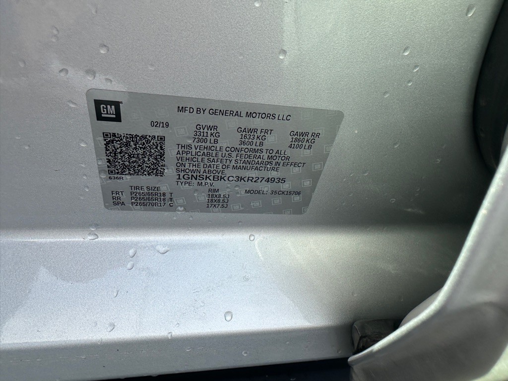2019 Chevrolet Tahoe Image 35