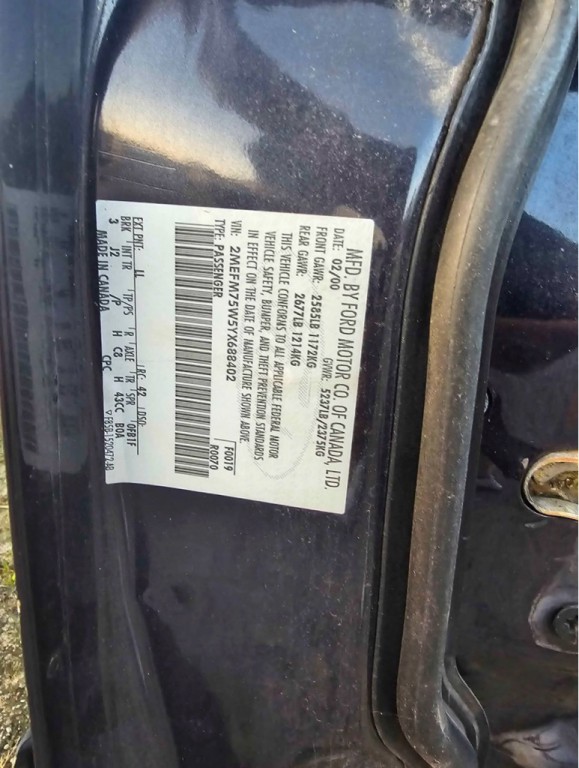 2000 Mercury Grand Marquis Image 5