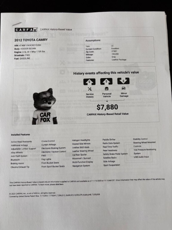 2012 Toyota Camry Image 22