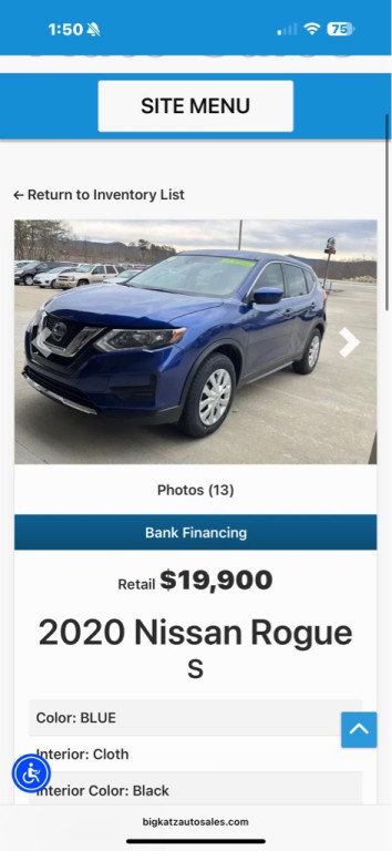 2020 Nissan Rogue Image 2