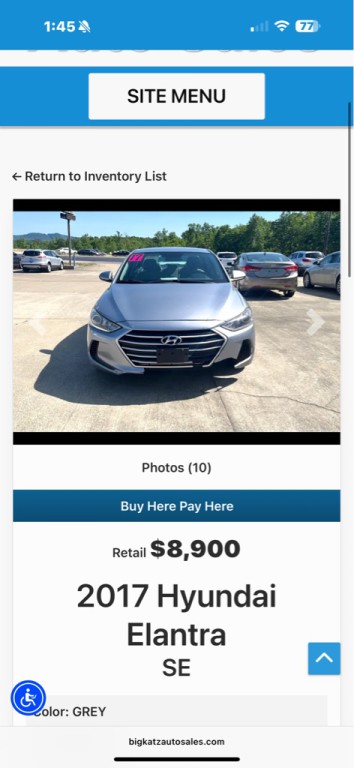 2017 Hyundai Elantra Image 1