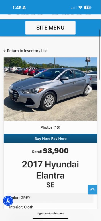 2017 Hyundai Elantra Image 2
