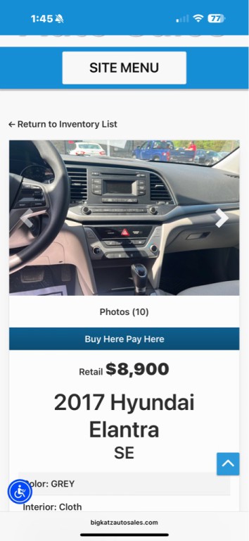 2017 Hyundai Elantra Image 5