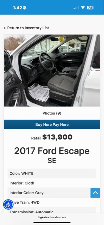 2017 Ford Escape Image 3