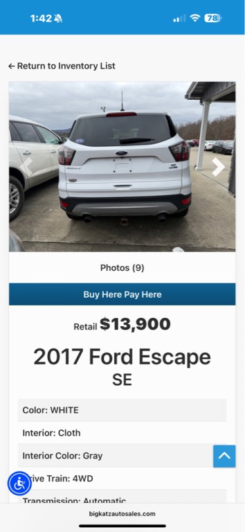 2017 Ford Escape Image 6