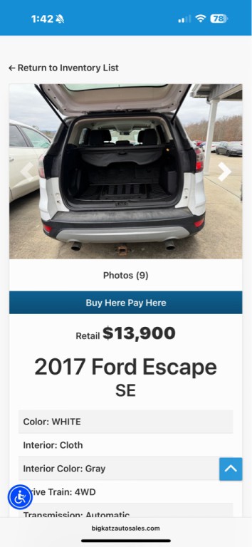 2017 Ford Escape Image 7