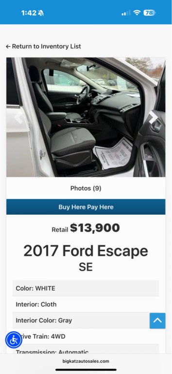2017 Ford Escape Image 8