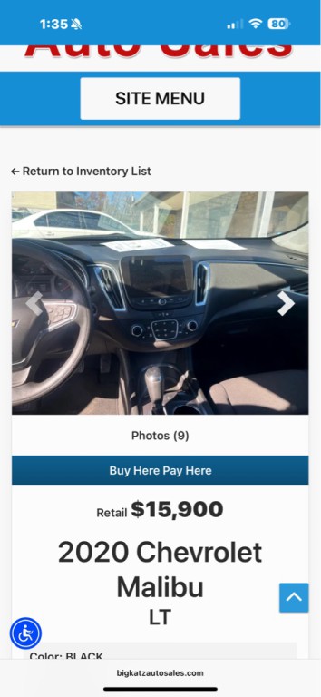 2020 Chevrolet Malibu Image 4