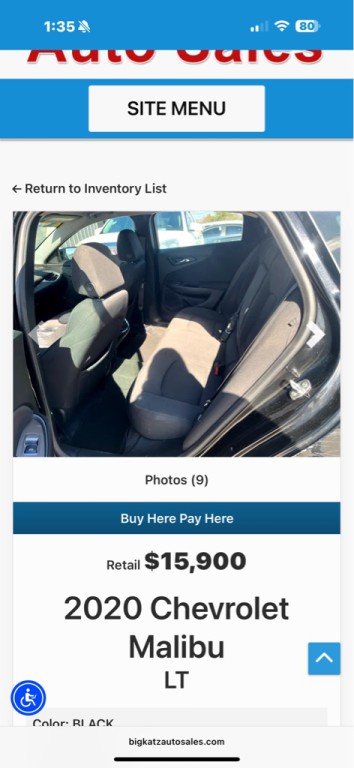 2020 Chevrolet Malibu Image 6