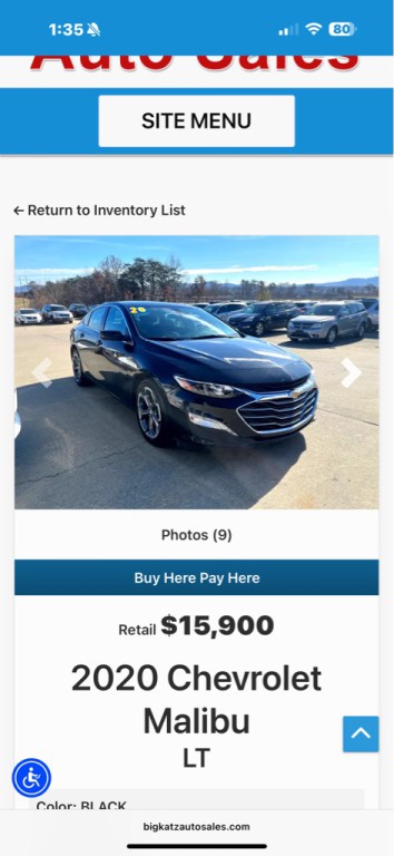 2020 Chevrolet Malibu Image 8