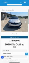 Image for 2019 Kia Optima SX ID: 5735997