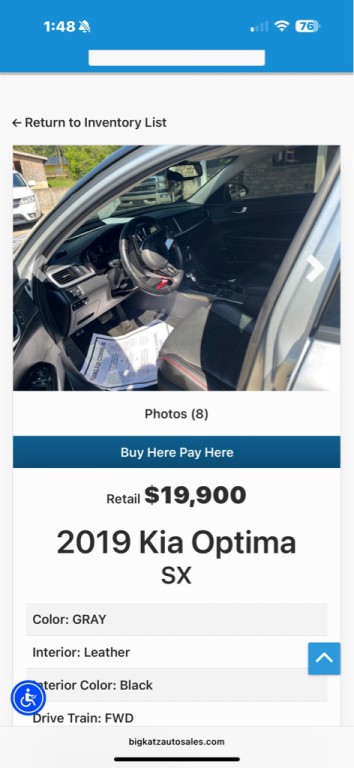 2019 Kia Optima Image 3