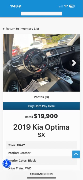 2019 Kia Optima Image 5