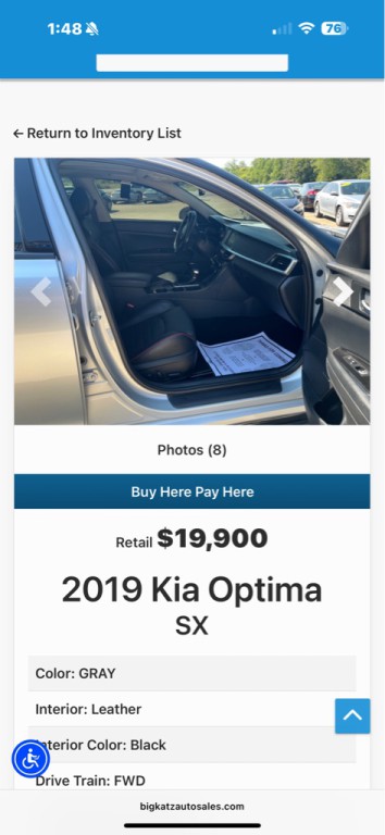 2019 Kia Optima Image 7