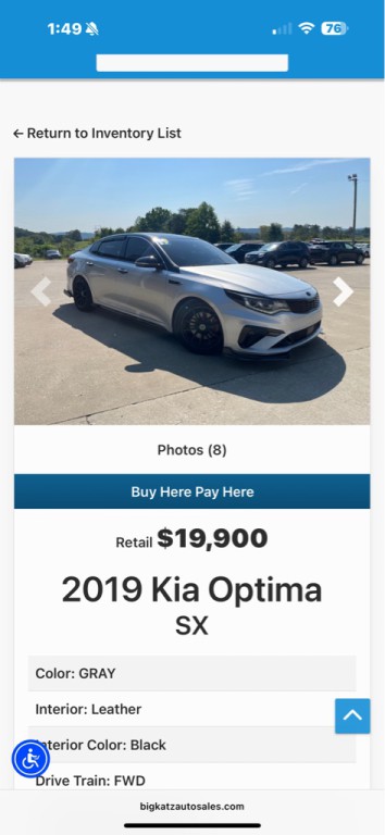 2019 Kia Optima Image 8