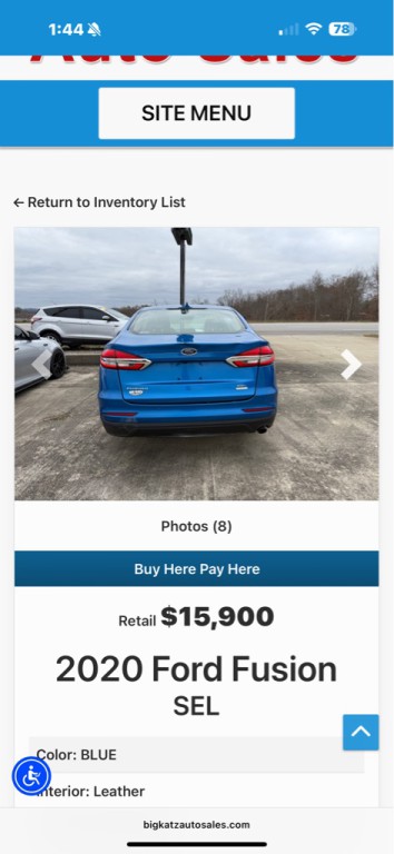 2020 Ford Fusion Image 6