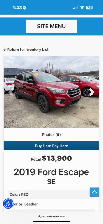 2019 Ford Escape Image 9