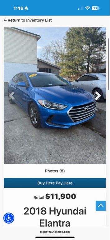 2018 Hyundai Elantra Image 8